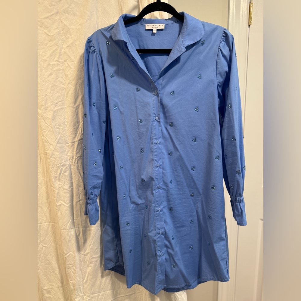 Taylor Tillman Blue Dress XS